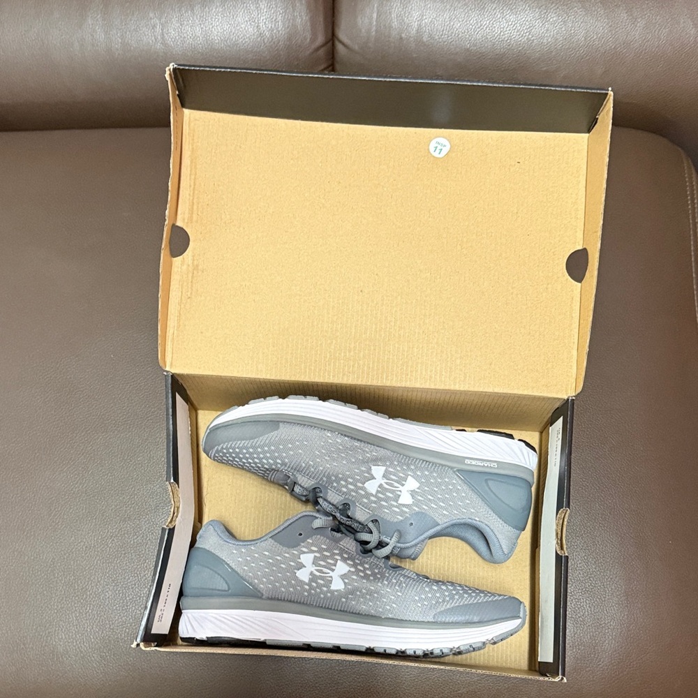 Under Armour Gray Mesh Athletic Sneakers
